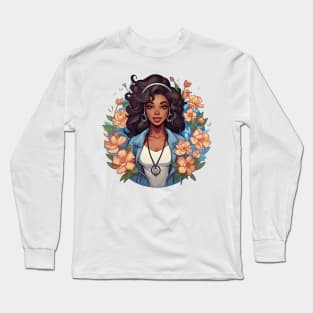 Black Nurse #4 Long Sleeve T-Shirt